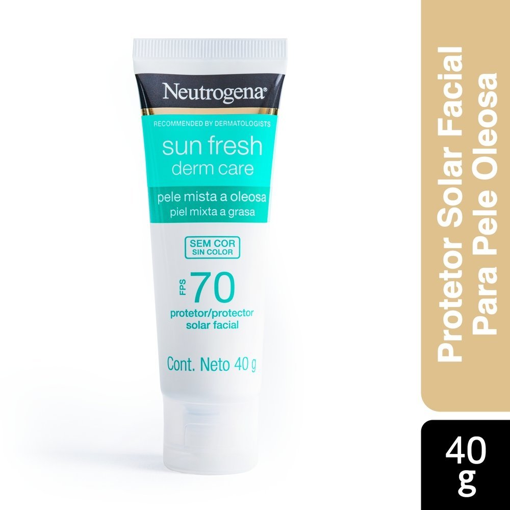 Protetor Solar Facial Neutrogena Sun Fresh Derm Care Sem Cor Fps 70 40g 40g 2