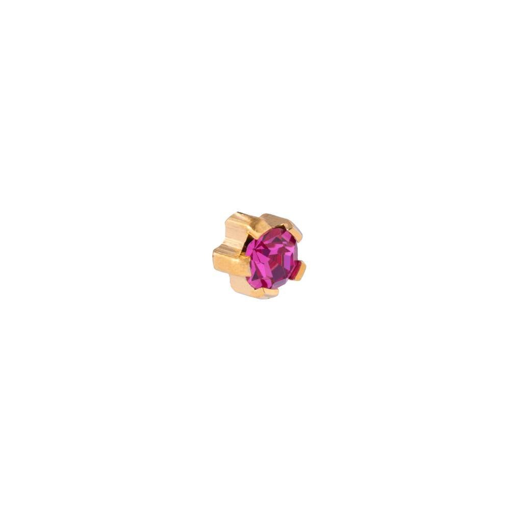 Brinco Perfur Premium Rosa Dourado Dourado 2