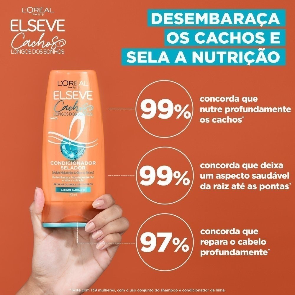 Condicionador Selador L’oréal Paris Elseve Cachos Longos Dos Sonhos 200ml 200ml 2