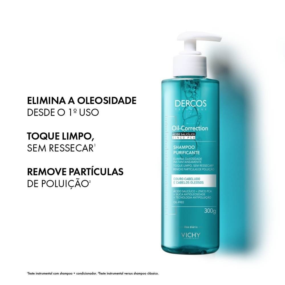 Shampoo Vichy Dercos Purificante Oil Correction 300ml 300ml 3