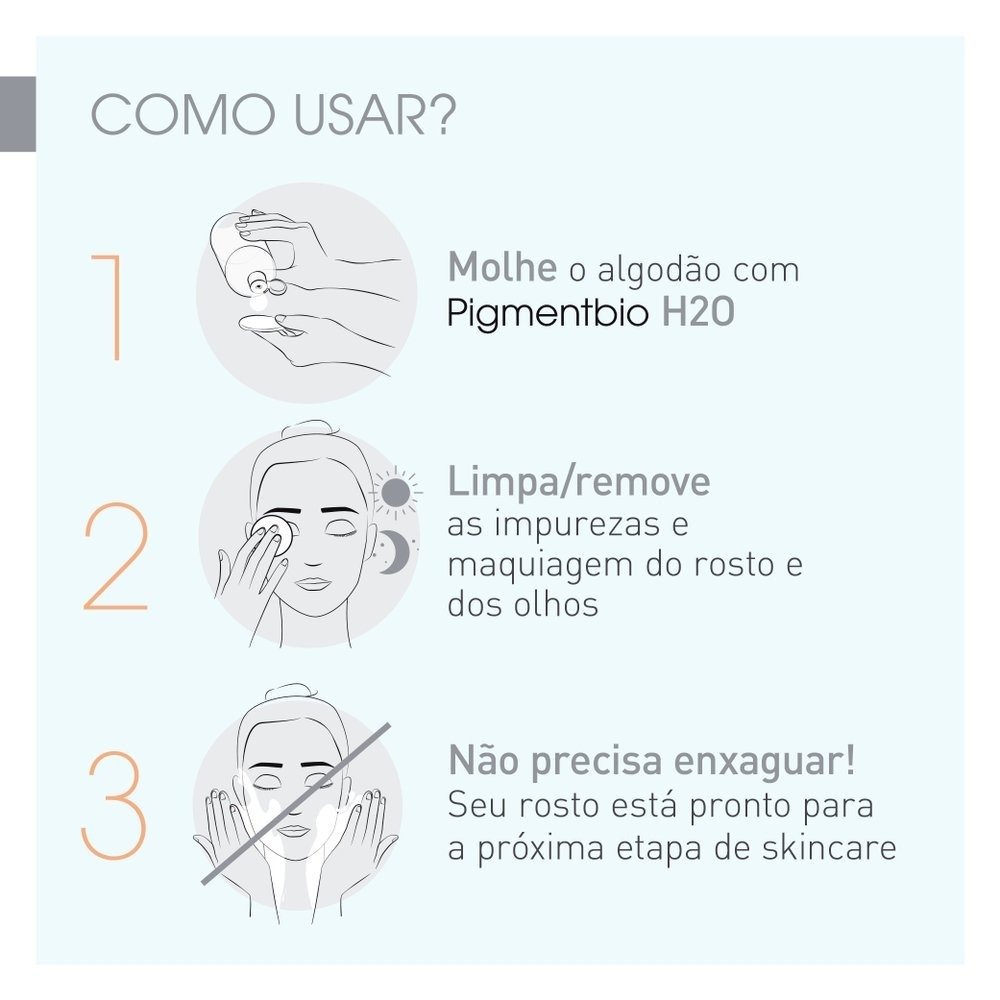 Água Micelar Bioderma Pigmentbio H2o Dermatológica 250ml 250ml 11