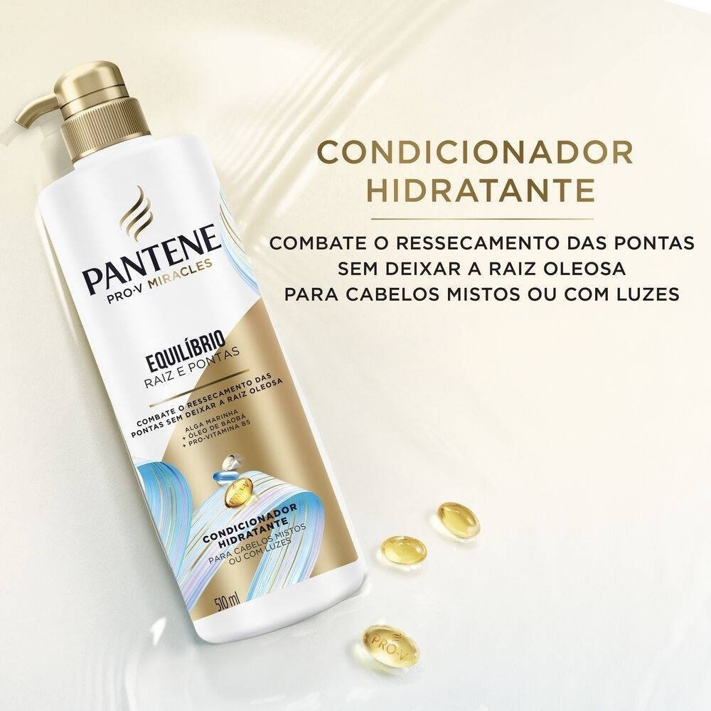 Condicionador Pantene Pro-v Miracles Equilíbrio Raiz E Pontas 510 Ml 510ml 2