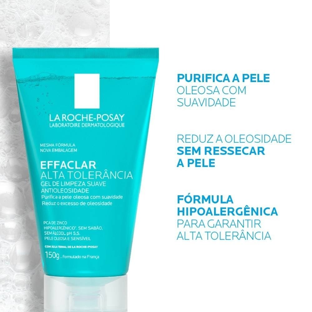Gel De Limpeza Facial La Roche Posay Effaclar Alta Tolerância 150g