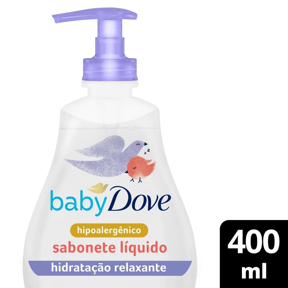 Sabonete Líquido De Glicerina Hidratação Relaxante Dove Baby Hora De Dormir Frasco 400ml 400ml 1