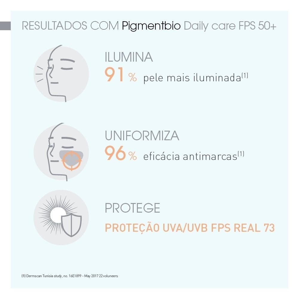 Pigmentbio Daily Care Fps50+ Clareador Antioxidante Com Vitamina C Bioderma 40ml 40ml 6