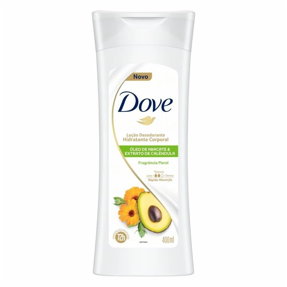 Loção Hidratante Corporal Dove Óleo De Abacate Extrato De Calêndula 400ml 400ml 1