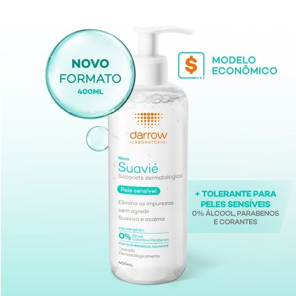 Sabonete Líquido Dermatológico Suavié Pele Sensível 400ml 400ml 2