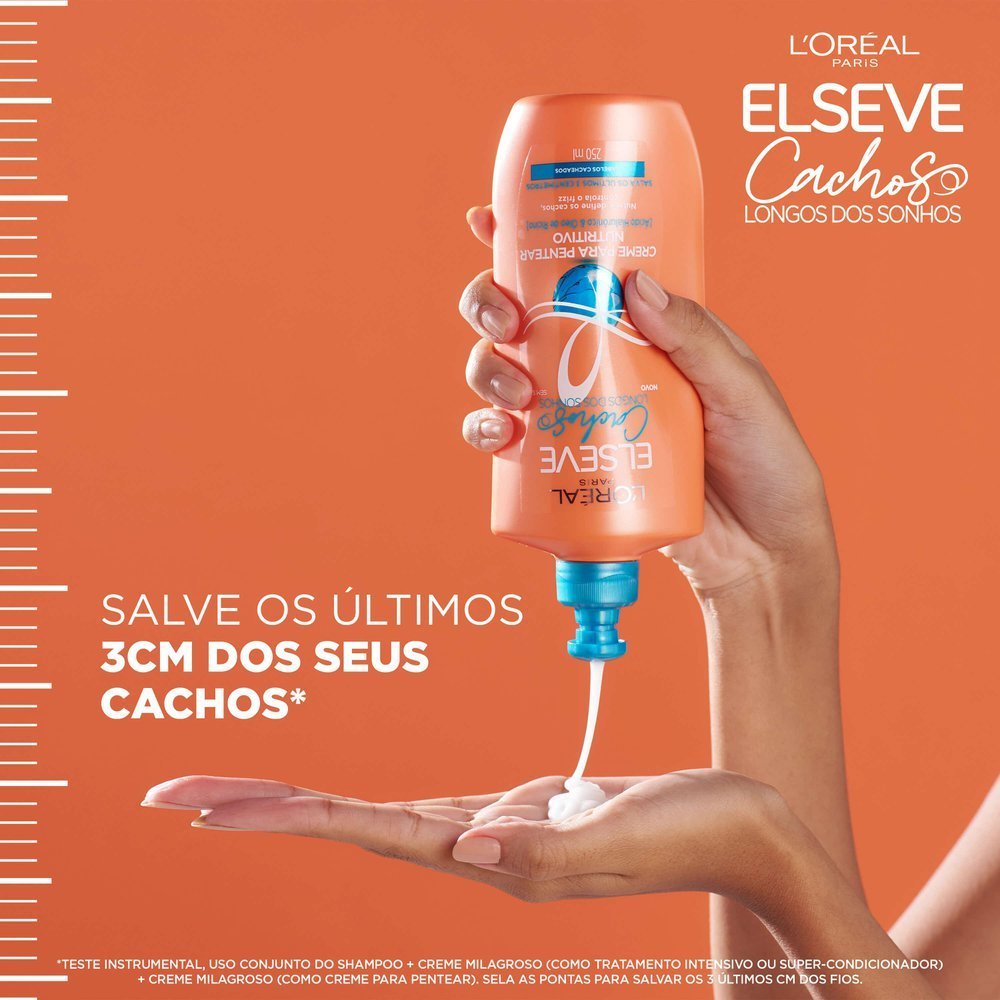 Creme Para Pentear Nutritivo L’oréal Paris Elseve Cachos Longos Dos Sonhos 250ml 250ml 4
