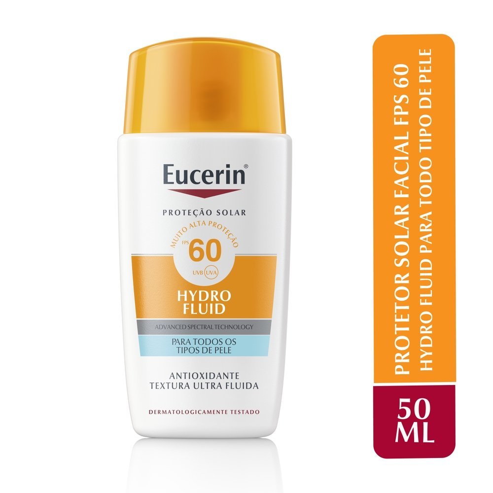 Protetor Solar Facial Eucerin Sun Hydro Fluid Fps60 50ml 50ml 2