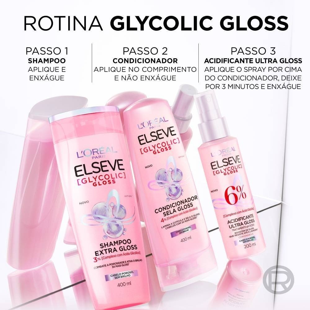 Shampoo L’oreal Paris Elseve Glycolic Gloss 200ml 200ml 4
