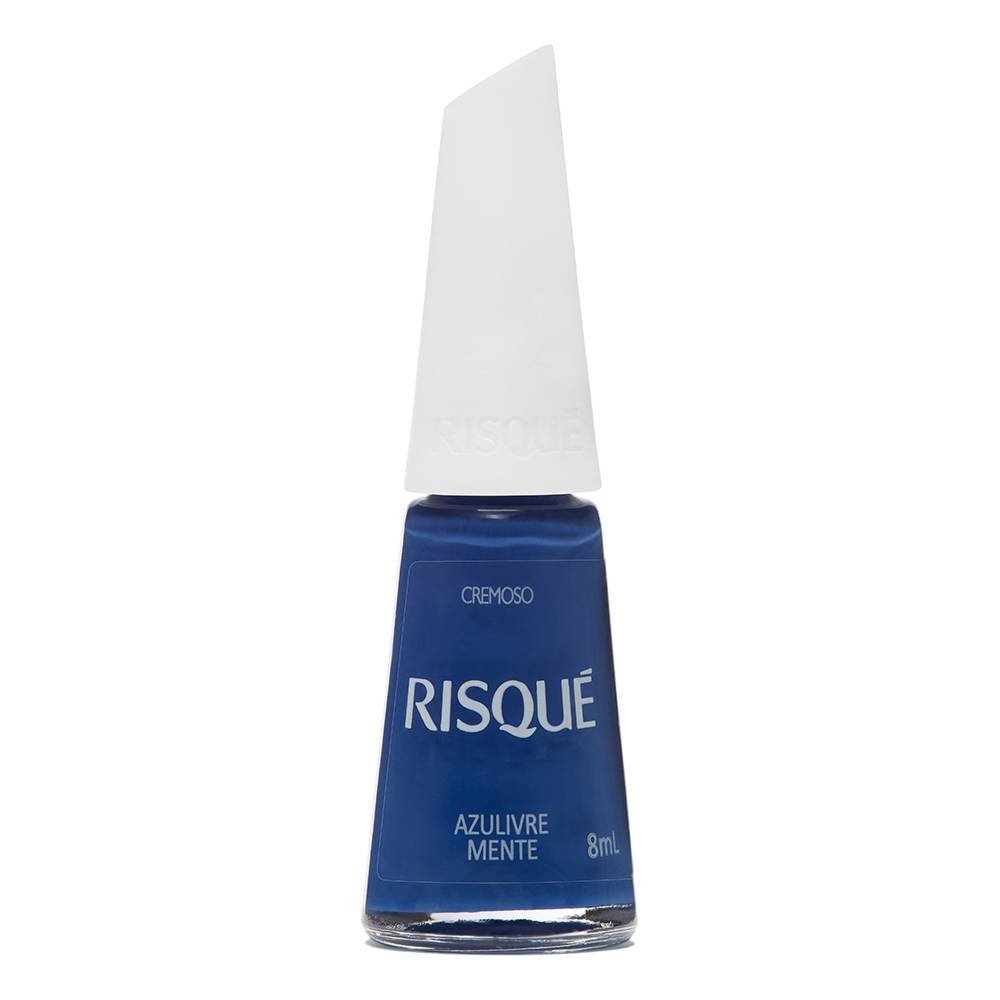 Esmalte Risqué Cremoso Azulivre Mente 8ml Azulivre Mente 1