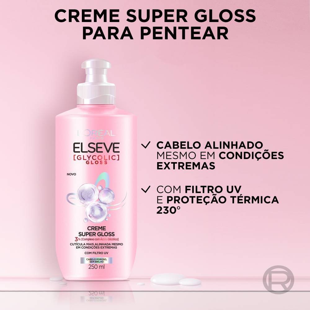 Creme Para Pentear L’oreal Paris Elseve Glycolic Gloss 250ml 250ml 2