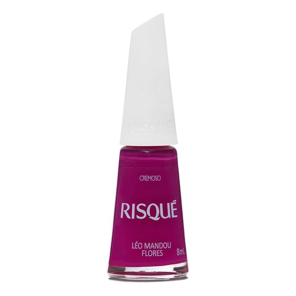 Esmalte Risqué Rosas Cremoso Léo Mandou Flores 8ml Léo Mandou Flores 2