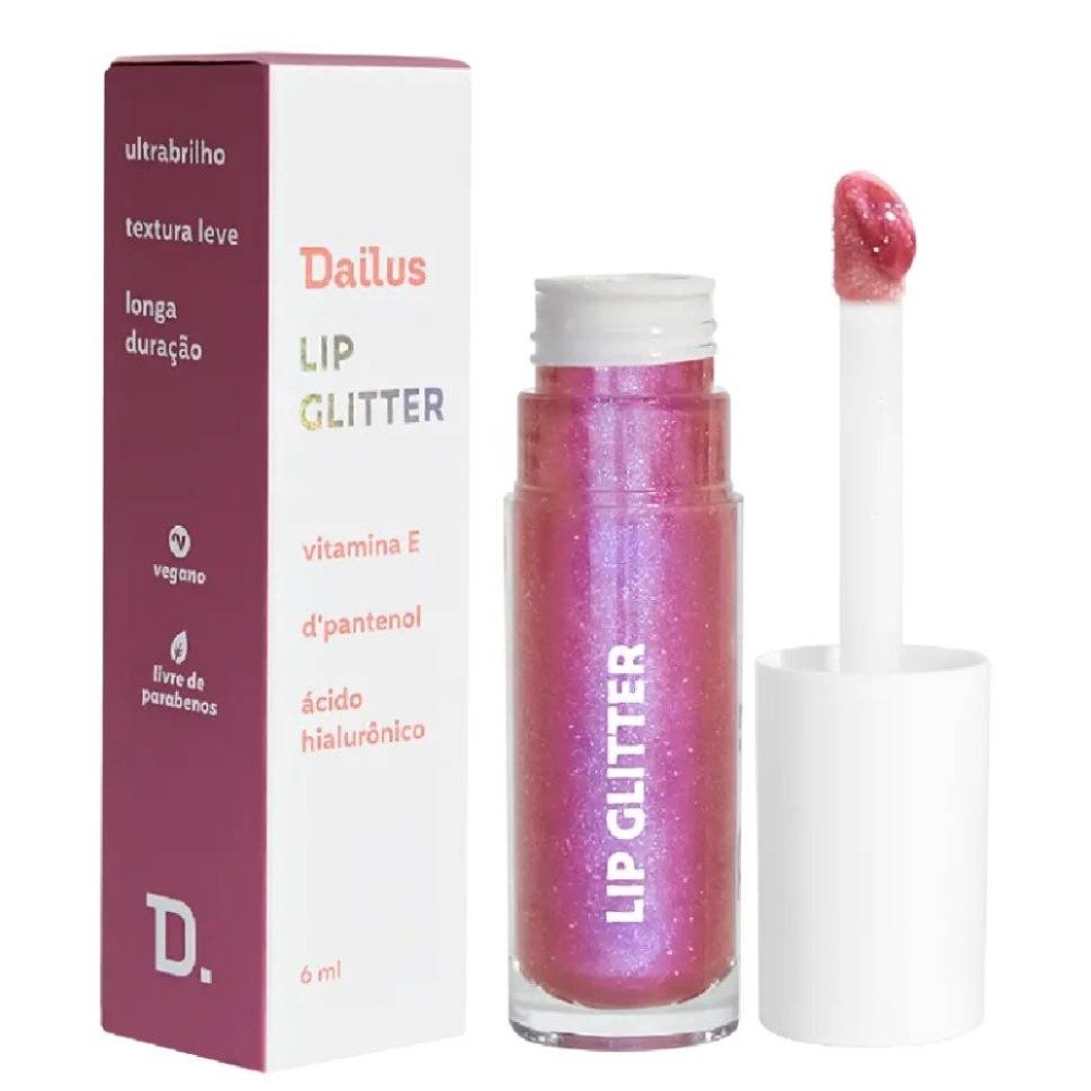 Gloss Dailus Lip Glitter Pink Glass 6ml