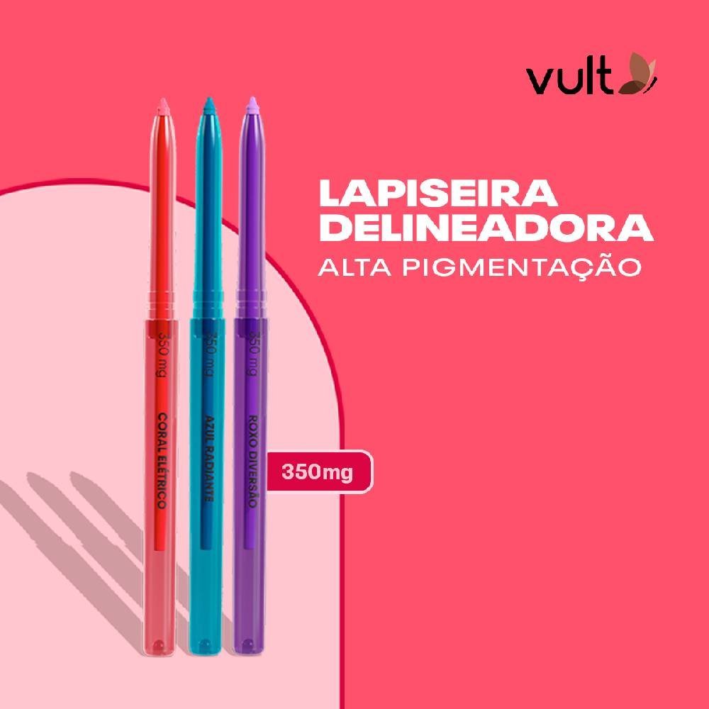 Lapiseira Delineadora Vult Fun Coral Eletrico 350mg Rosa 3