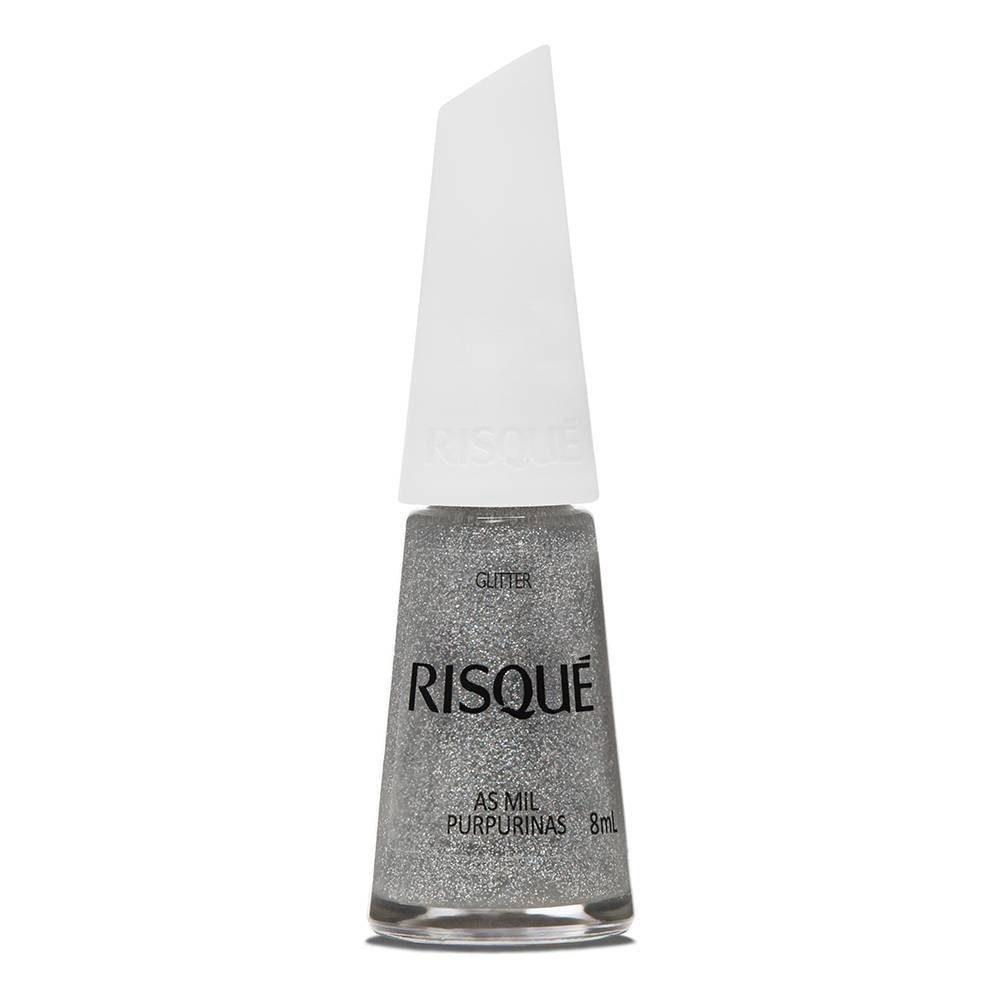 Esmalte Risqué Efeito Glitter As Mil Purpurinas 8ml As Mil Purpurinas 1