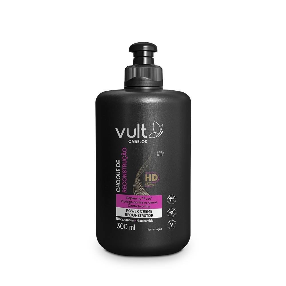 Creme Vult Hair Power Creme Choque De Reconstrução 300ml 300ml 1