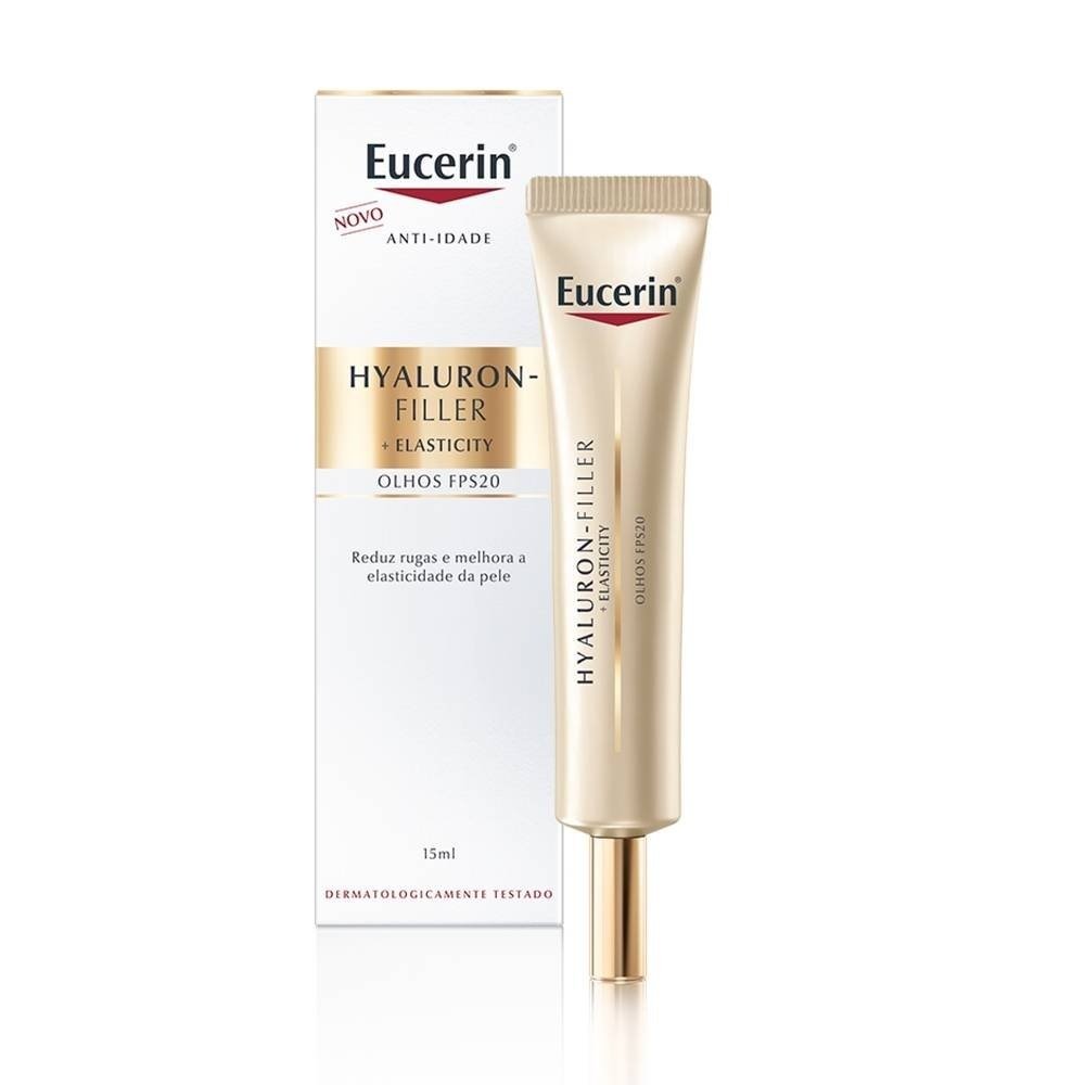 Creme Facial Anti-idade Eucerin Hyaluron-filler + Elasticity Contorno Dos Olhos 15ml 15ml 2