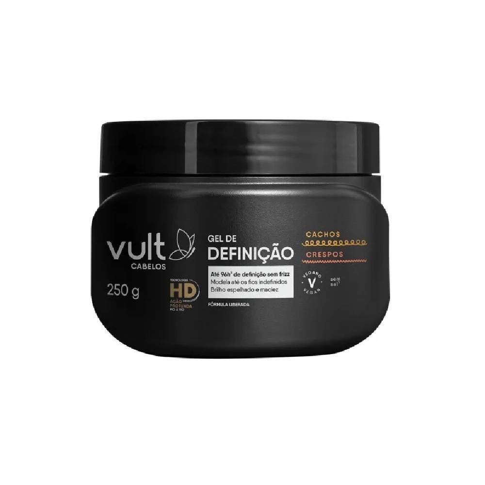 Gel De Definição Vult Hair Cachos E Crespos 250g 250g 1