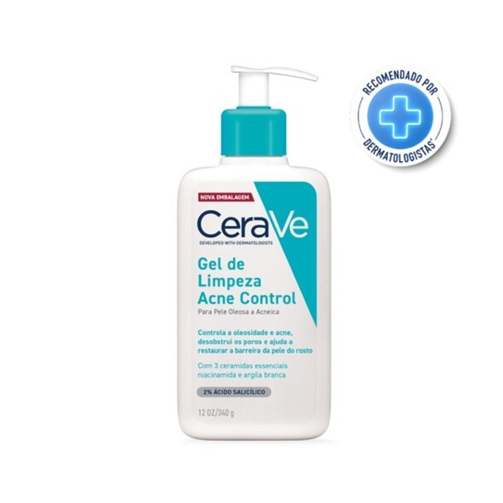 Gel De Limpeza Cerave Acne Control Pele Oleosa A Acneica 340g 340g 1