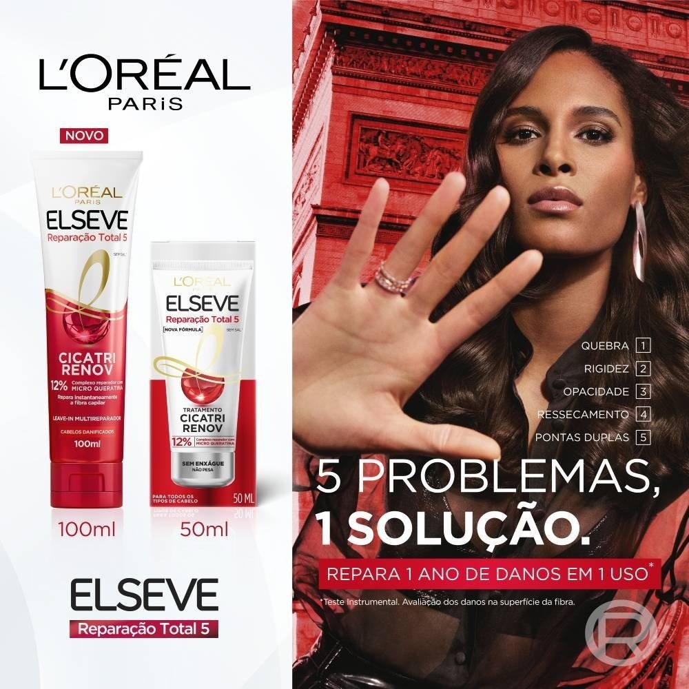 Leave-in Tratamento Capilar Elseve Cicatri Renov Loréal Paris 100ml 100ml 2