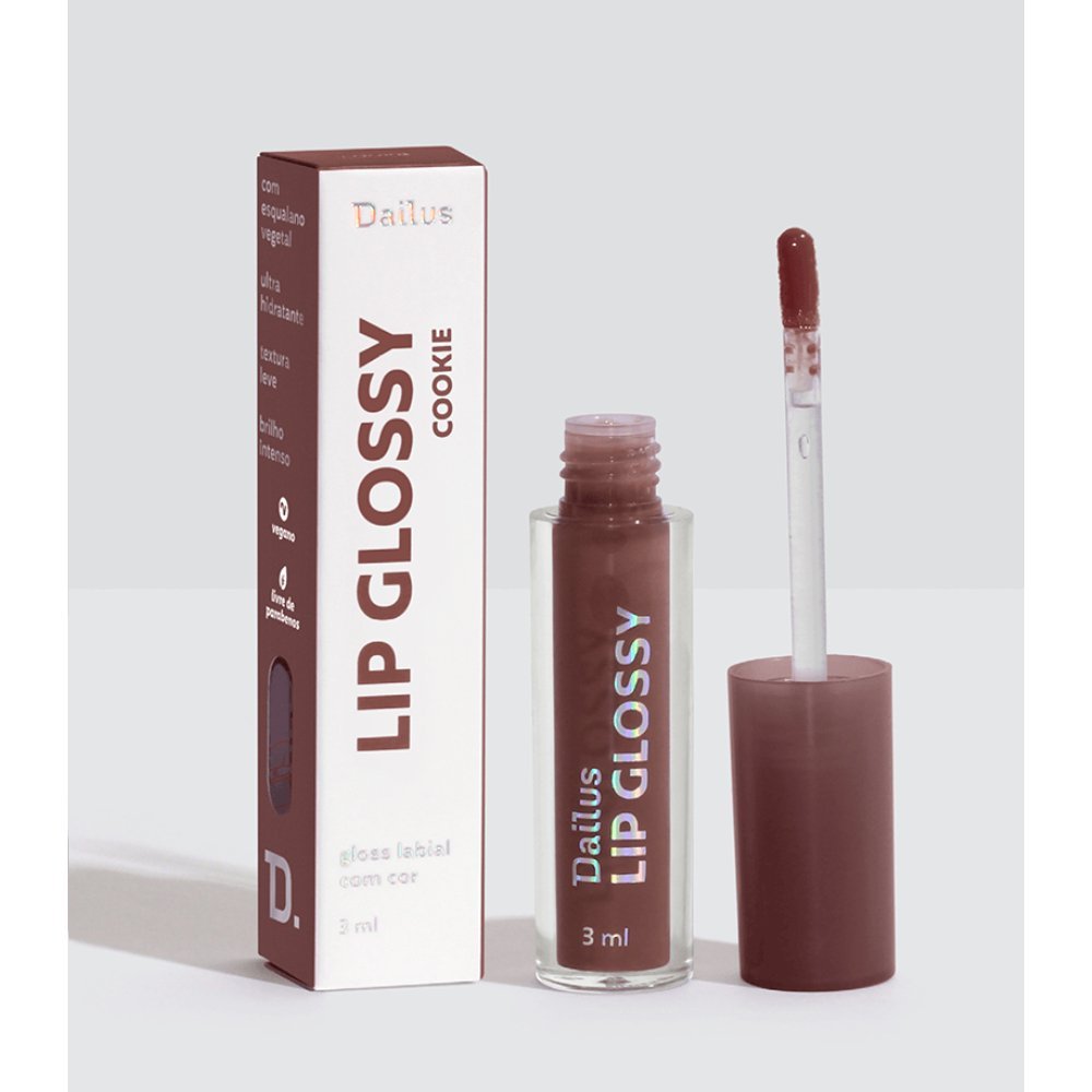Gloss Labial Dailus Lip Glossy Cookie 3ml Cookie 2