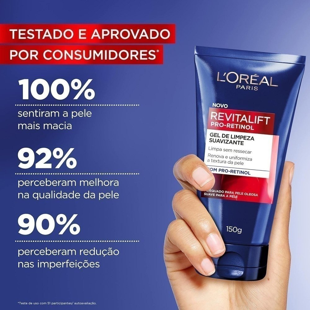Kit Loreal Revitalift Pro-retinol Creme Facial Antirrugas Diurno Fps20 49g + Gel De Limpeza 40g ÚNICO 4