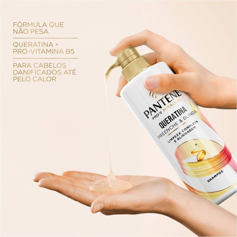 Shampoo Pantene Pro-v Queratina 510ml 510ml 3