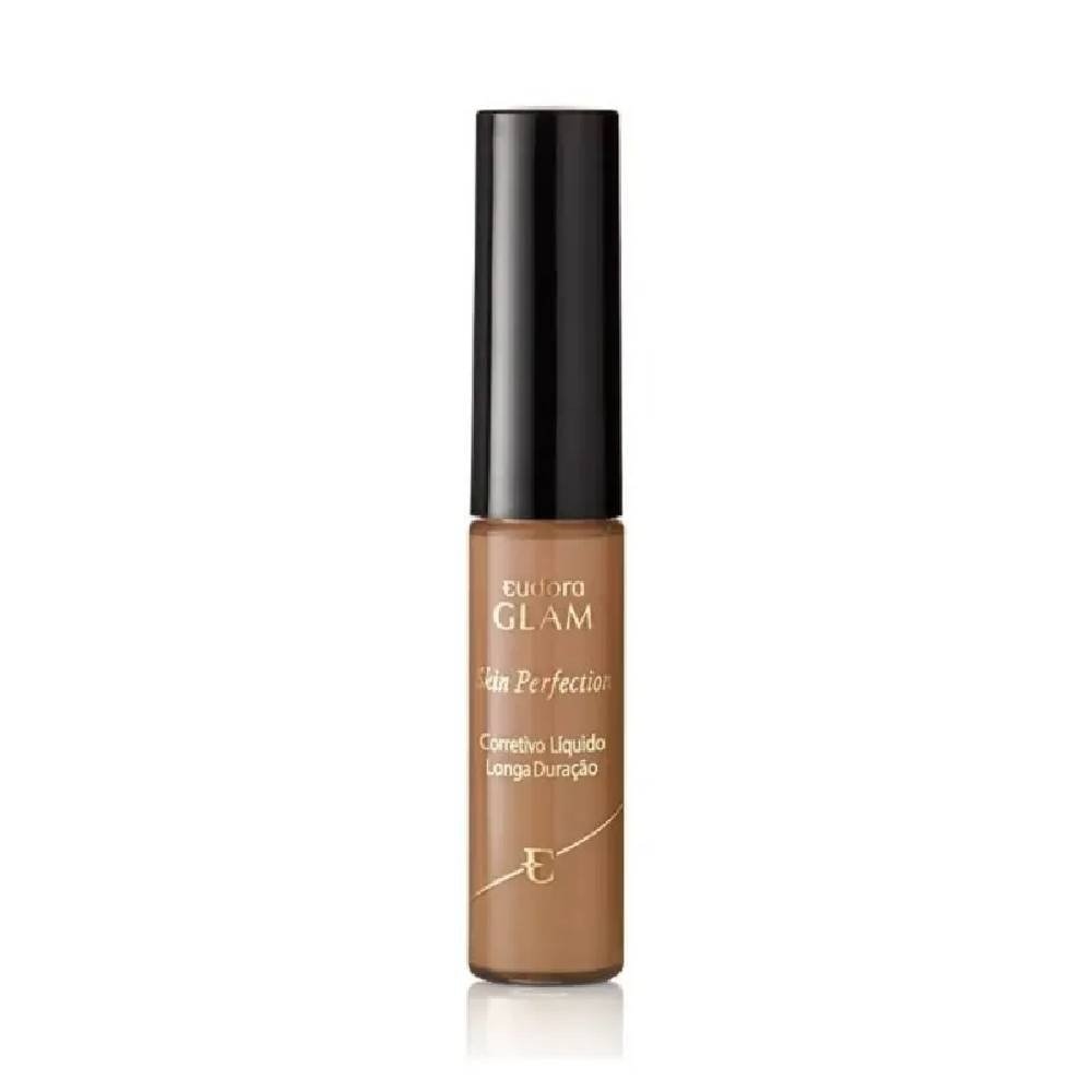 Corretivo Líquido Eudora Glam Skin Perfection Longa Duração Bege Escuro 6,4ml