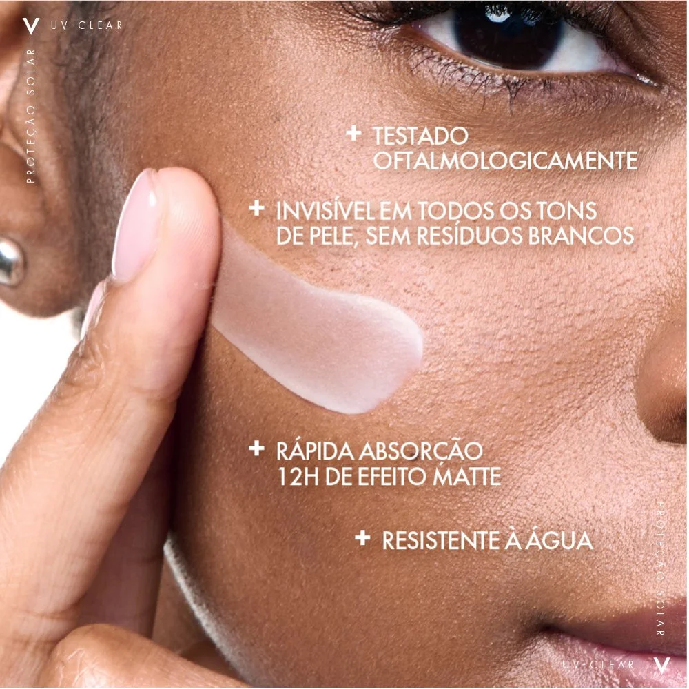 Protetor Solar Facial Vichy Capital Soleil Uv-clear Sem Cor Fps60 40g 40g 3