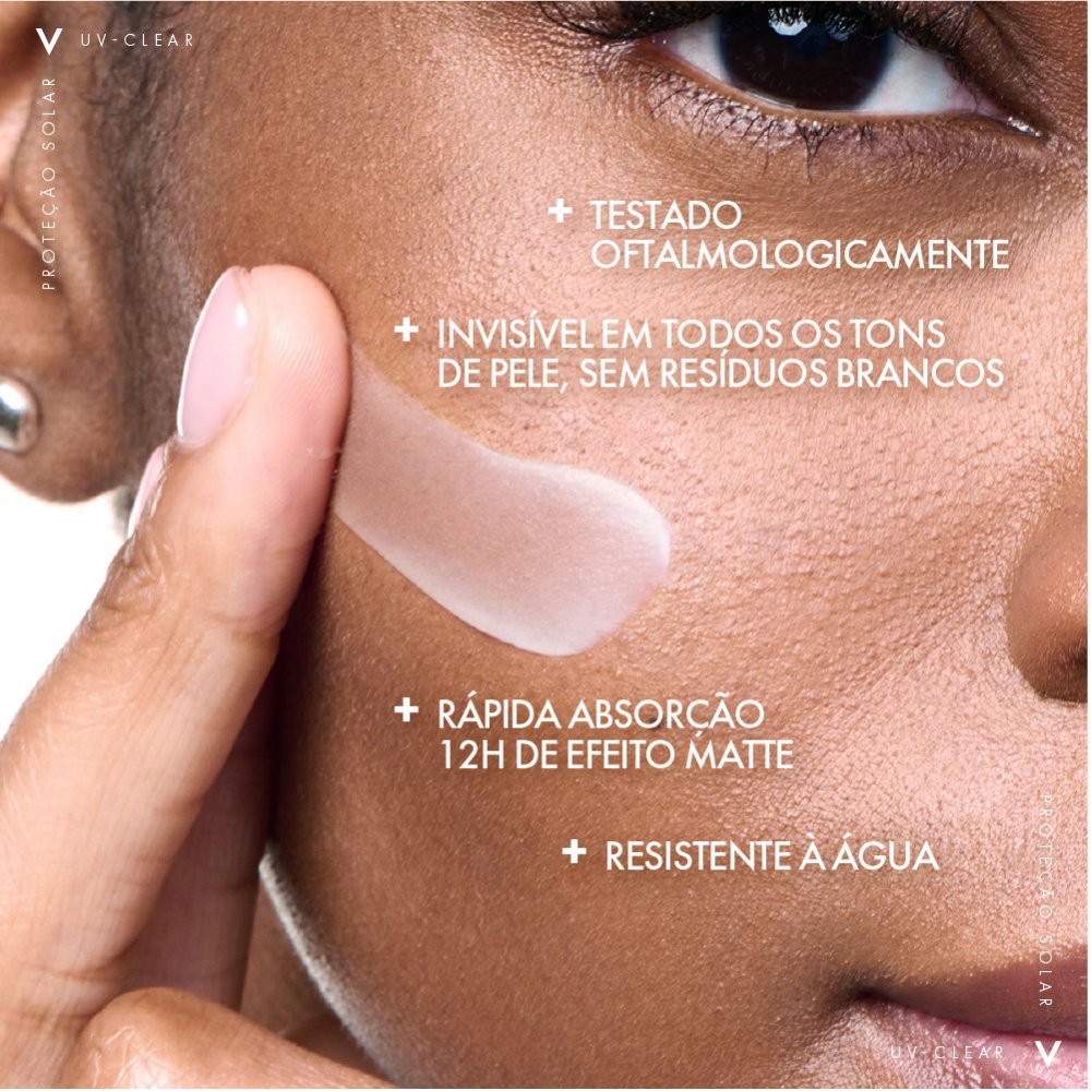 Protetor Solar Facial Vichy Capital Soleil Uv-clear Cor 2.0 Fps60 40g 40g 3