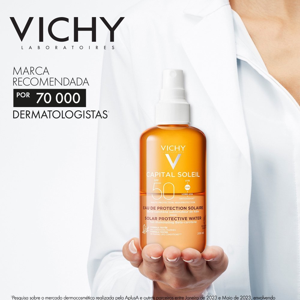 Água Solar Protetora Corporal Iluminadora Vichy Capital Soleil Fps50 200ml 200ml 2