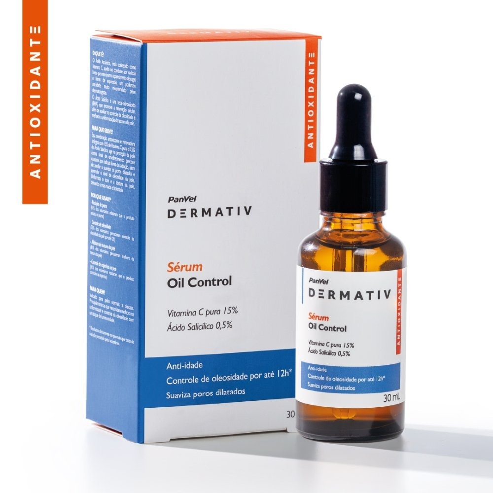 Sérum Facial Vitamina C + Ácido Salicílico Panvel Dermativ 30ml 30ml 2