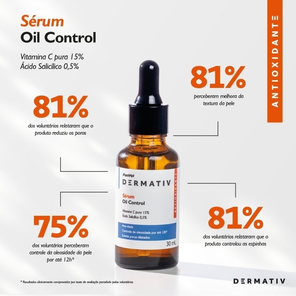 Sérum Facial Vitamina C + Ácido Salicílico Panvel Dermativ 30ml 30ml 4