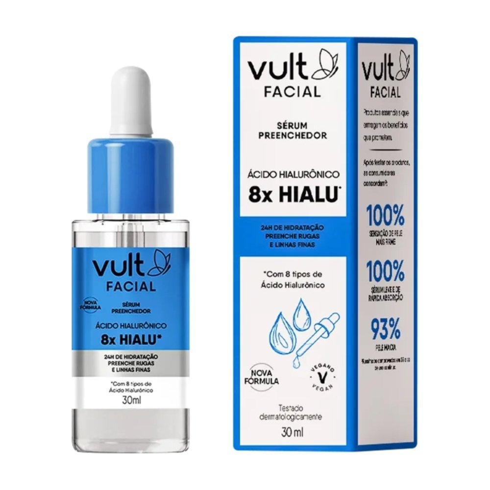 Sérum Preenchedor Facial Vult Ácido Hialurônico 30ml 30ml 2