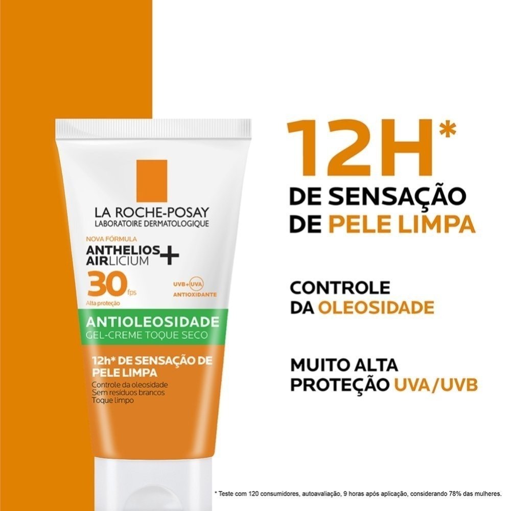 Protetor Solar Facial Anthelios Airlicium+ Sem Cor Fps30 40g 40g 3