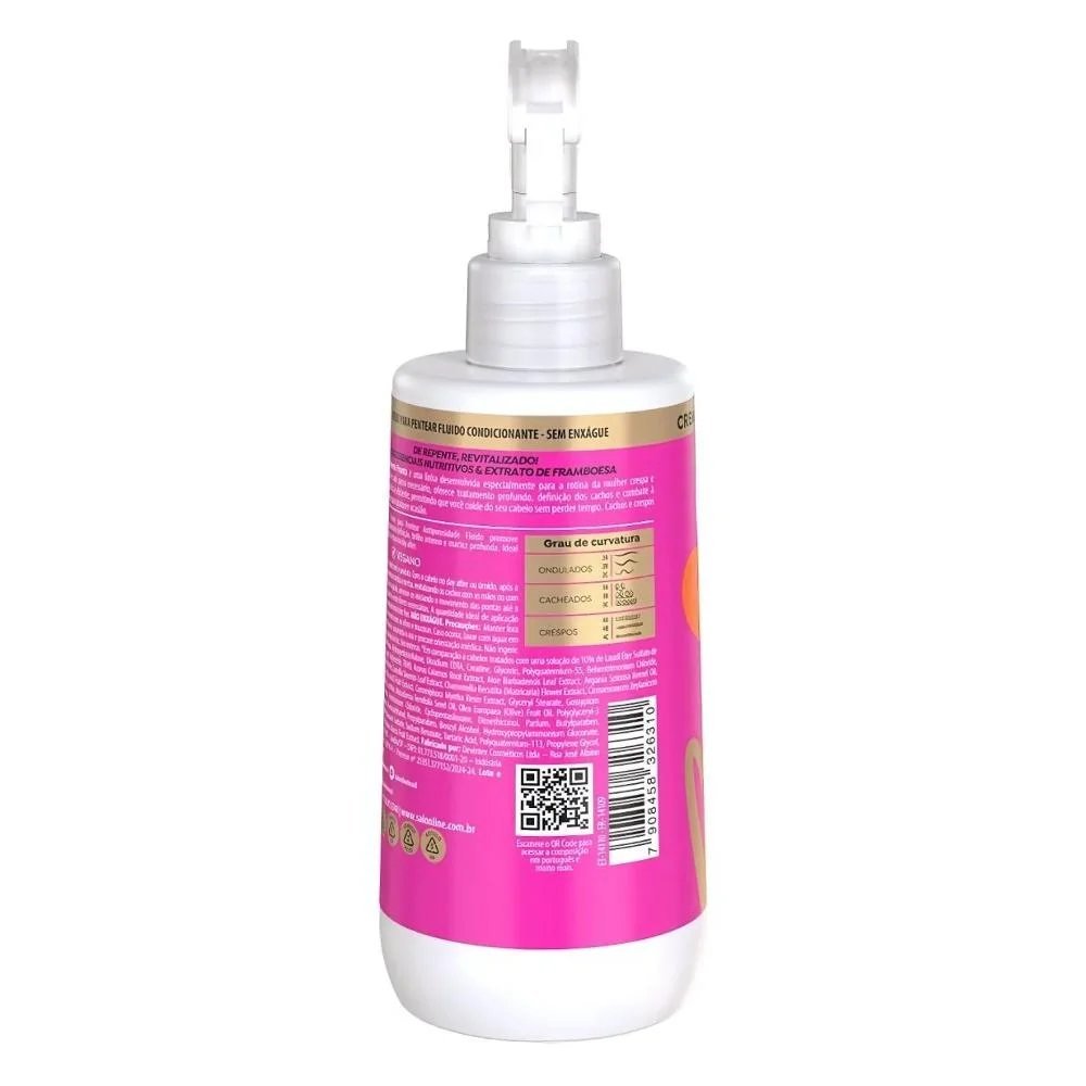 Creme Para Pentear Sos Cachos Antiporosidade Fluido Salon Line De Repente Pronta 300ml 300ml 3