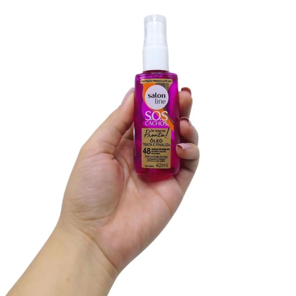 Oléo Capilar Sos Cachos Salon Line De Repente Pronta 42ml 42ml 4