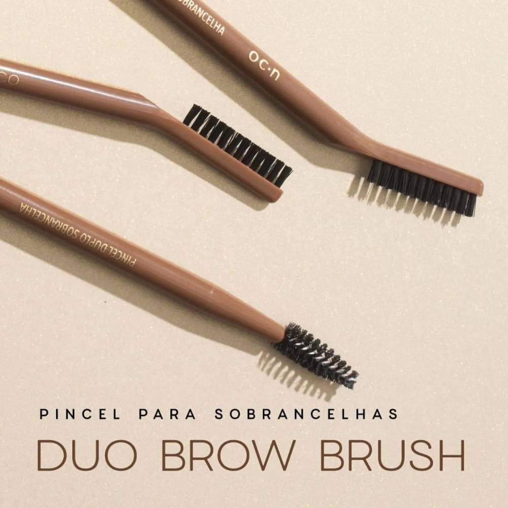 Pincel Para Sobrancelha Océane Nádia Tambasco Duo Brow Marrom 3