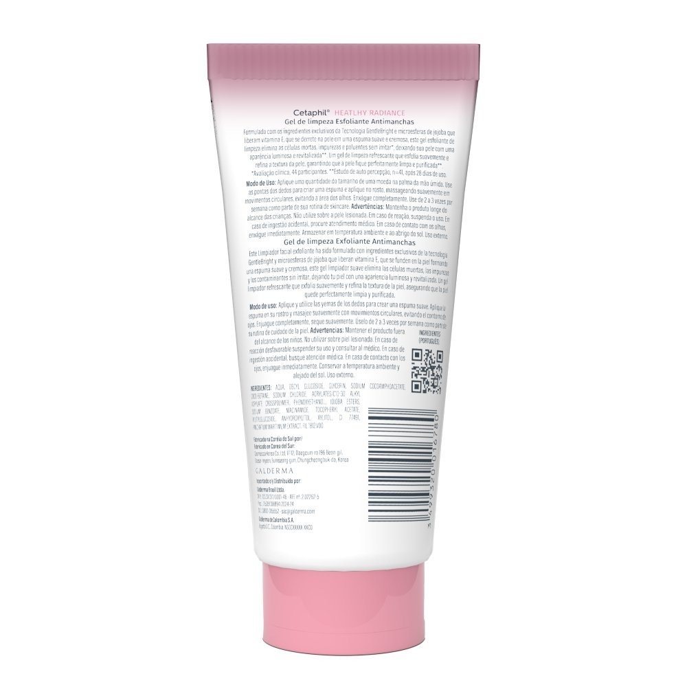 Gel De Limpeza Facial Esfoliante Antimanchas Cetaphil Healthy Radiance 100ml 100ml 3