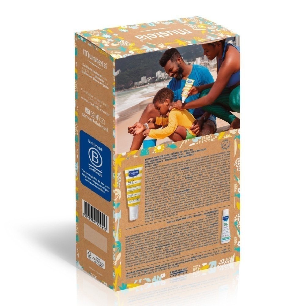 Kit Mustela Verão Em Família Protetor Solar Fps 50 200ml + Hydra Bebê 100ml ÚNICO 2