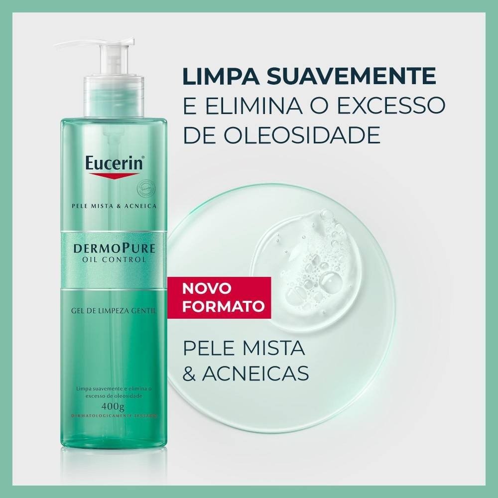 Gel De Limpeza Facial Gentil Eucerin Dermopure Oil Control 400g 400g 3