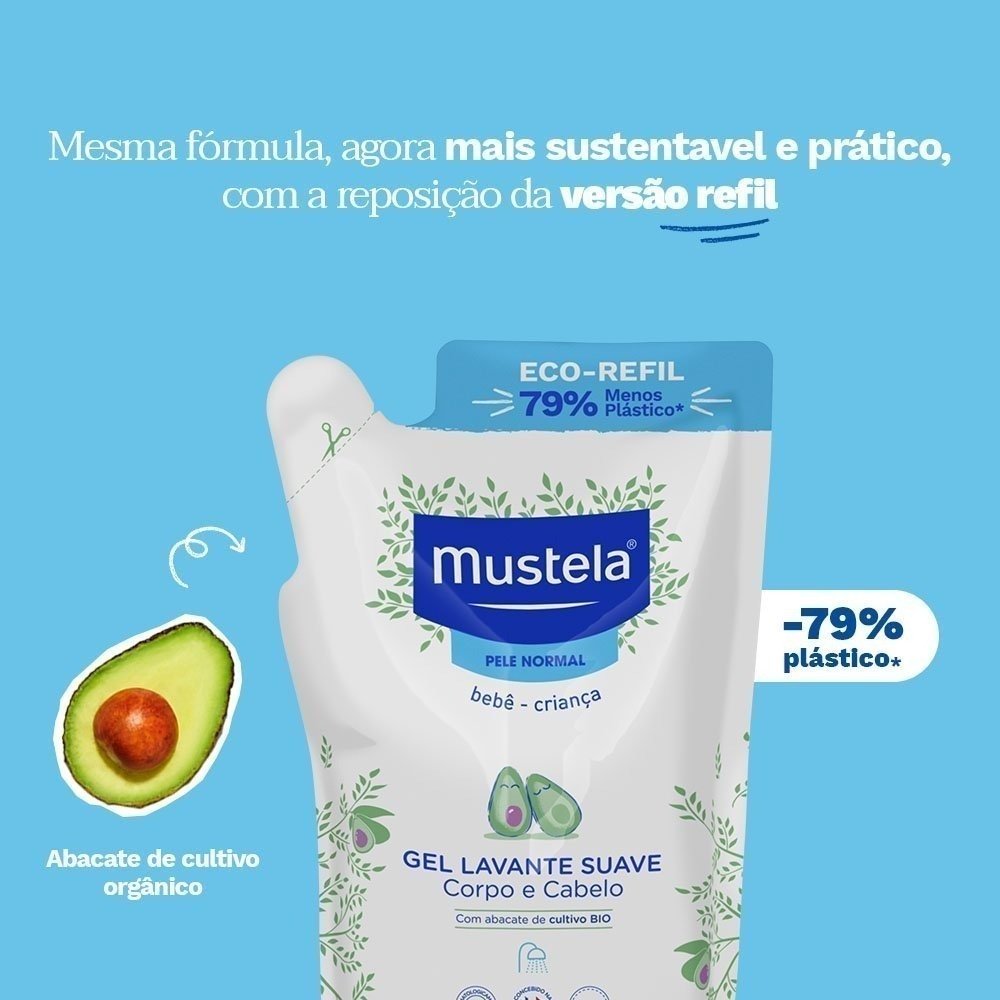 Gel Lavante Mustela Pele Normal Refil 400ml 400ml 2