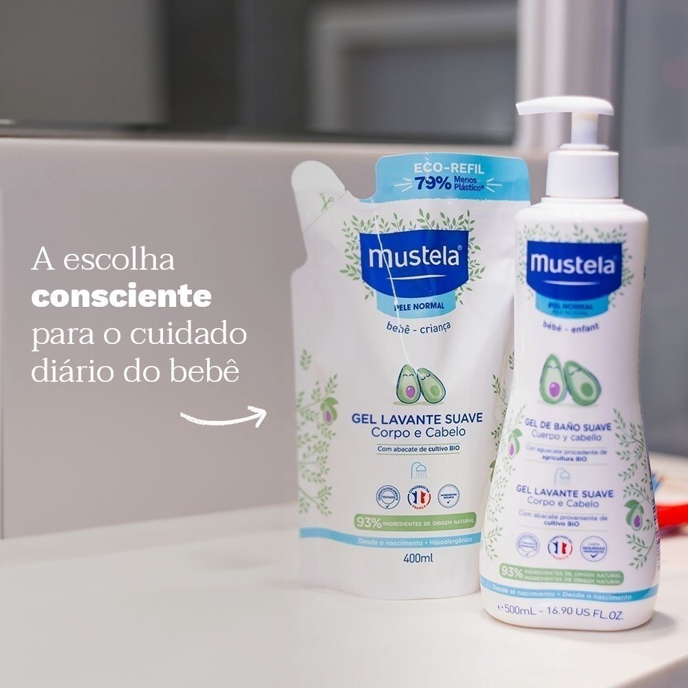Gel Lavante Mustela Pele Normal Refil 400ml 400ml 4