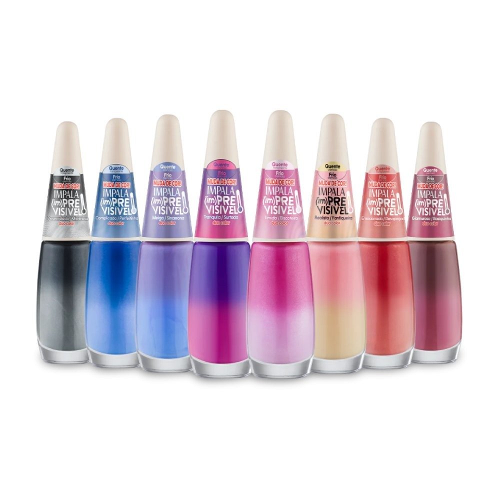 Esmalte Impala (im)previsível Duo Color Glamurosa Basiquinha 7,5ml Glamurosa Basiquinha 4