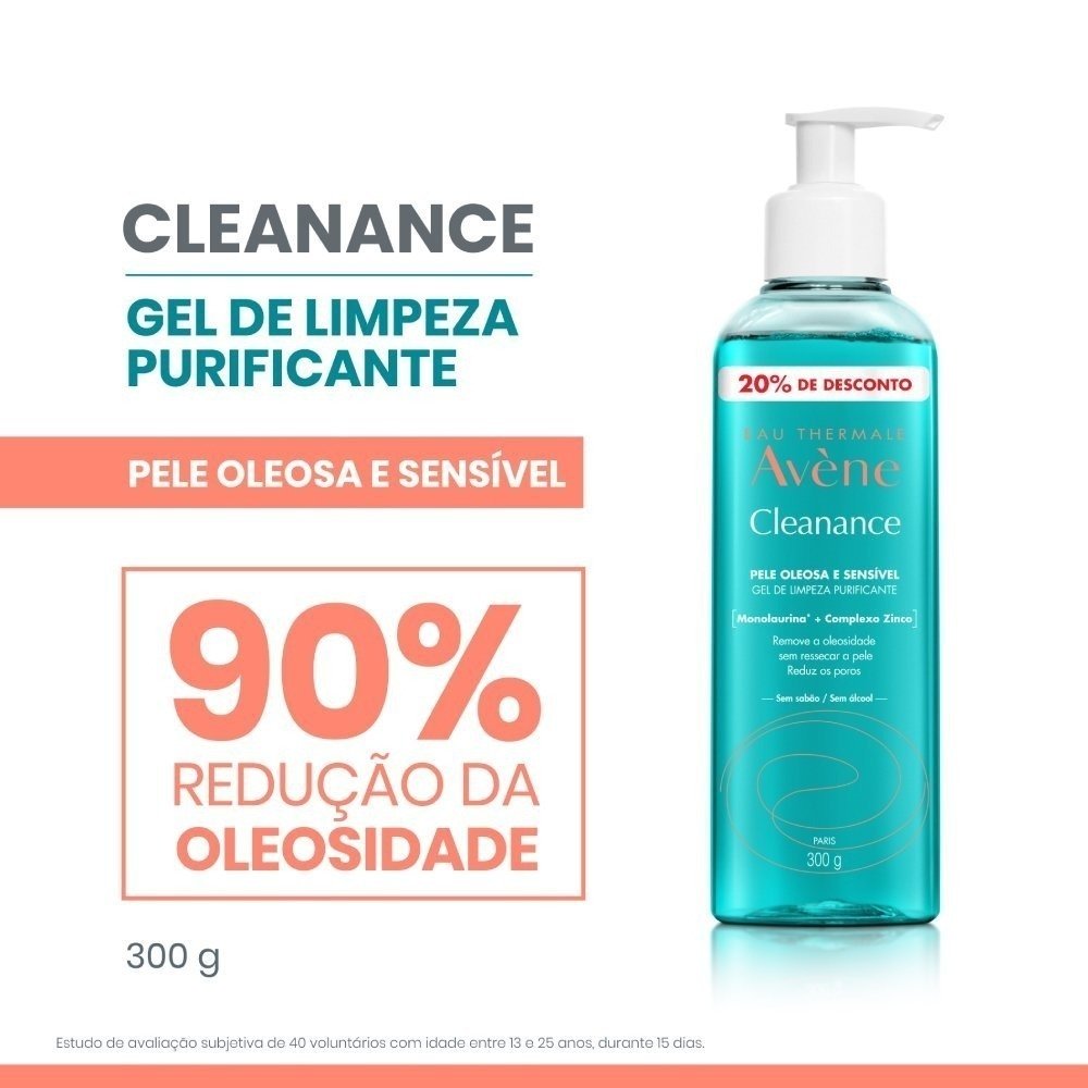 Gel De Limpeza Facial Avène Cleanance 20% De Desconto 300g 300g 2