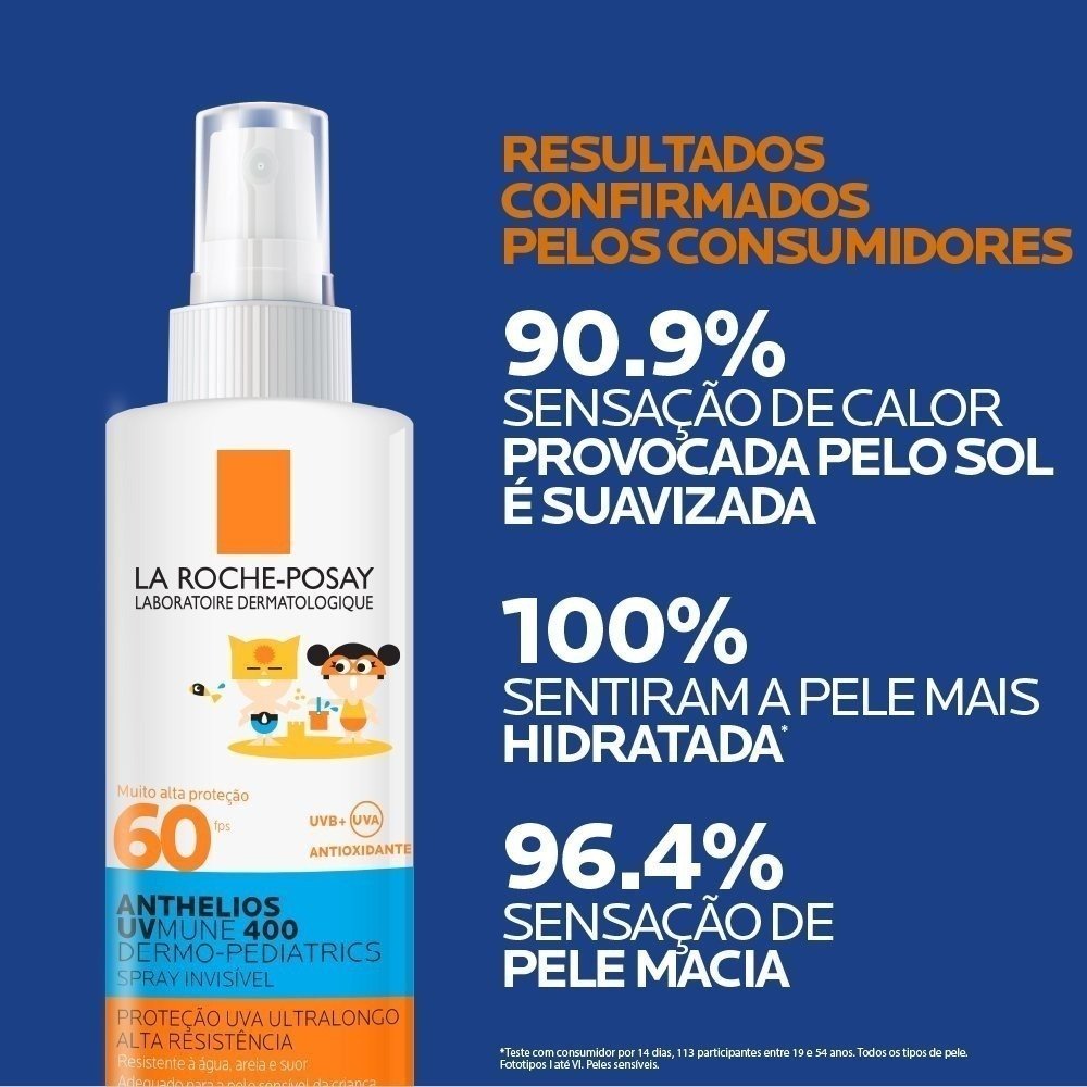Protetor Solar Infantil La Roche-posay Anthelios Uvmune Dermo-pediatrics Spray Fps60 200ml 200ml 3