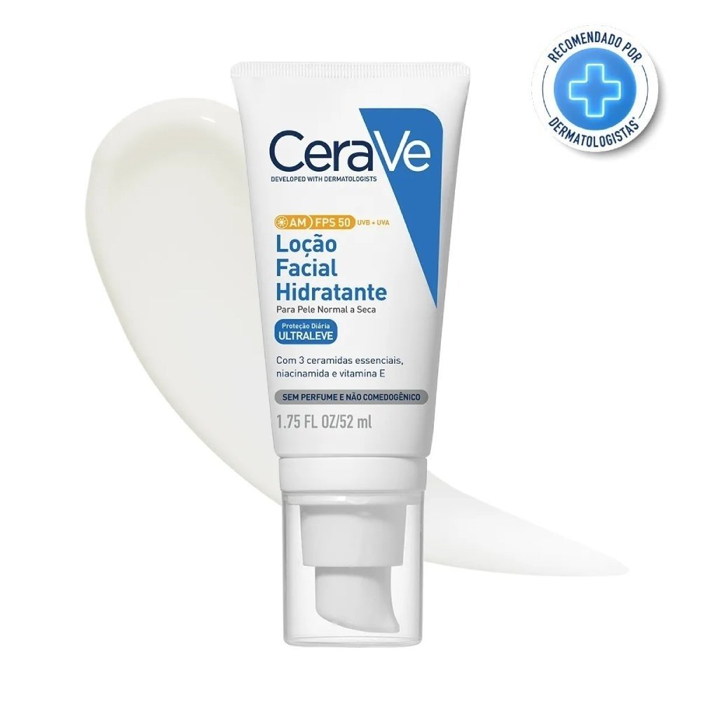 Loção Facial Hidratante Cerave Para Pele Normal A Seca Fps50 52ml 52ml 2