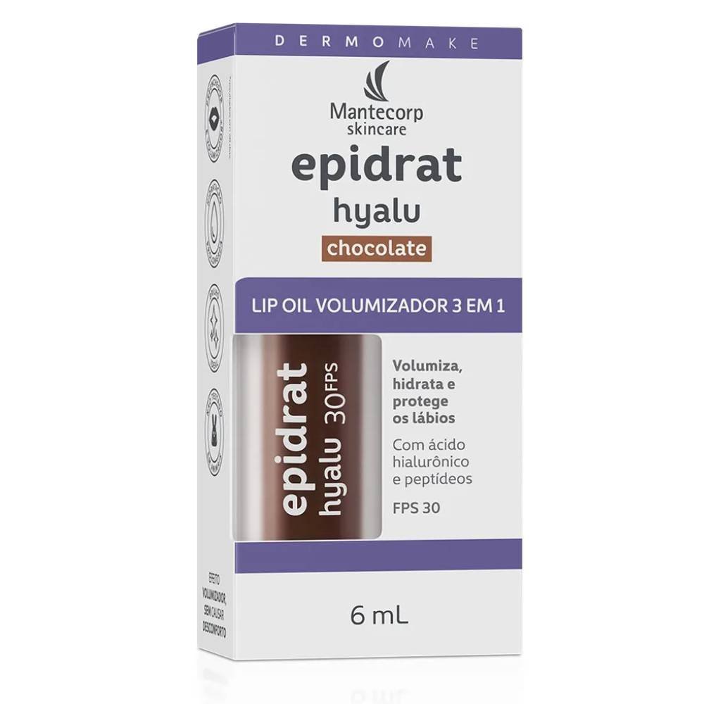 Hidratante Labial Epidrat Hyalu Lip Oil Chocolate Fps30 6ml Chocolate 2