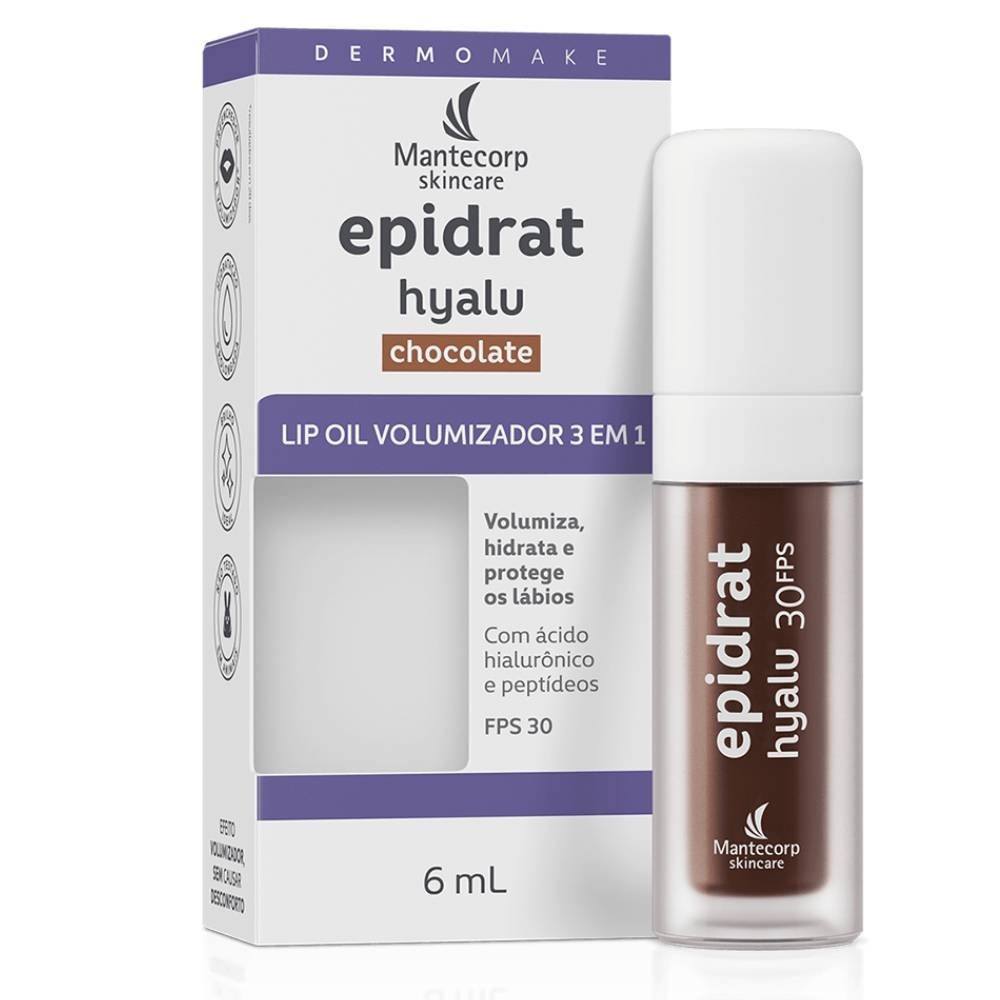 Hidratante Labial Epidrat Hyalu Lip Oil Chocolate Fps30 6ml Chocolate 3